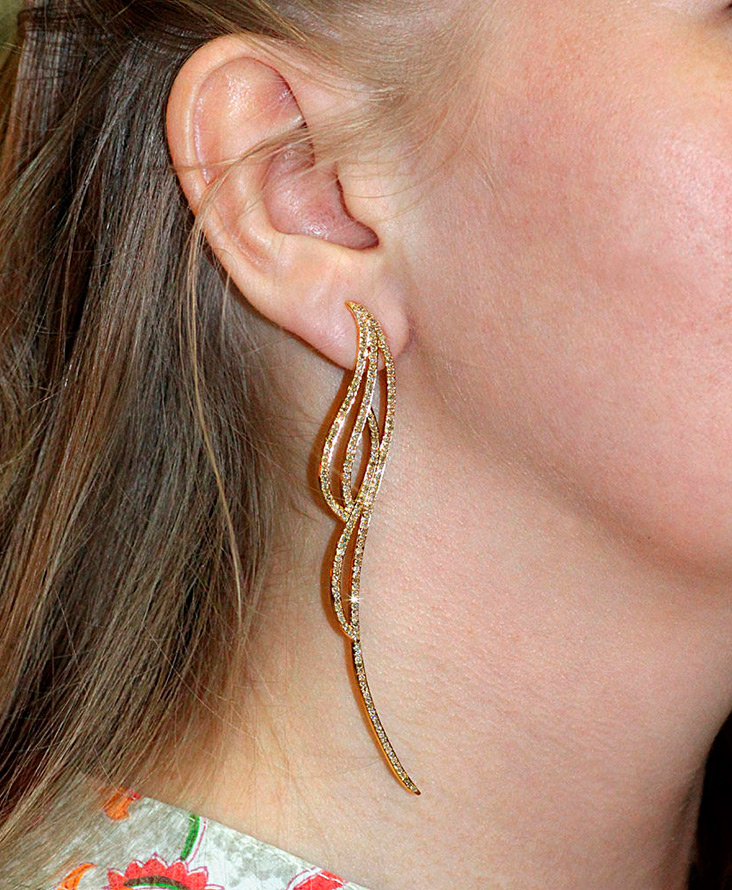 Boucles d'oreilles longues à la mode printemps-été 2026