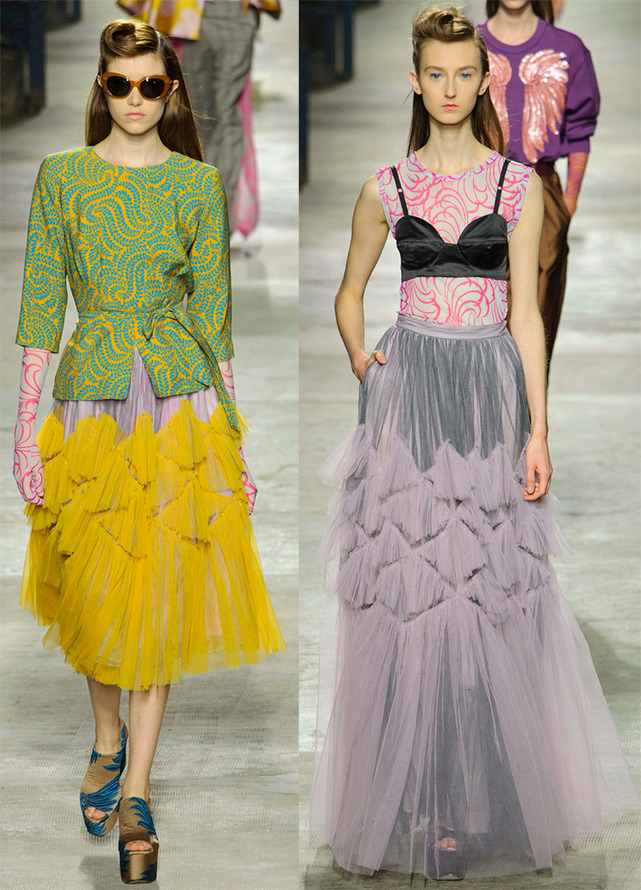 Jupes superposées et transparentes à la mode 2026