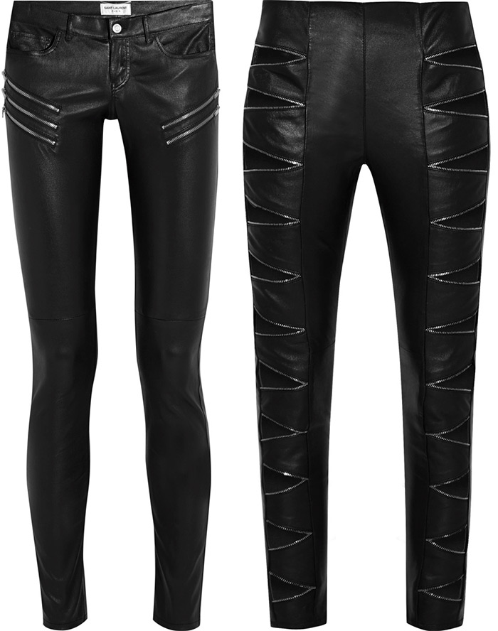 Pantalon en cuir de luxe pour l'hiver 2026