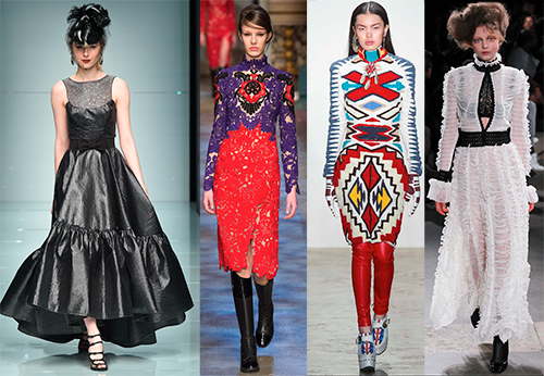 Robes de carnaval des collections de mode