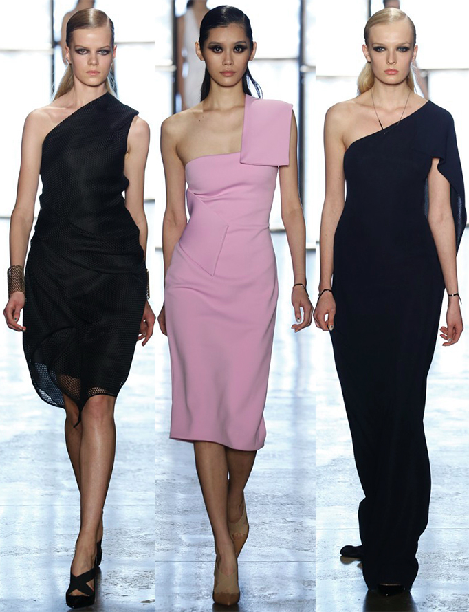 robes à une épaule - hiver 2025-2026