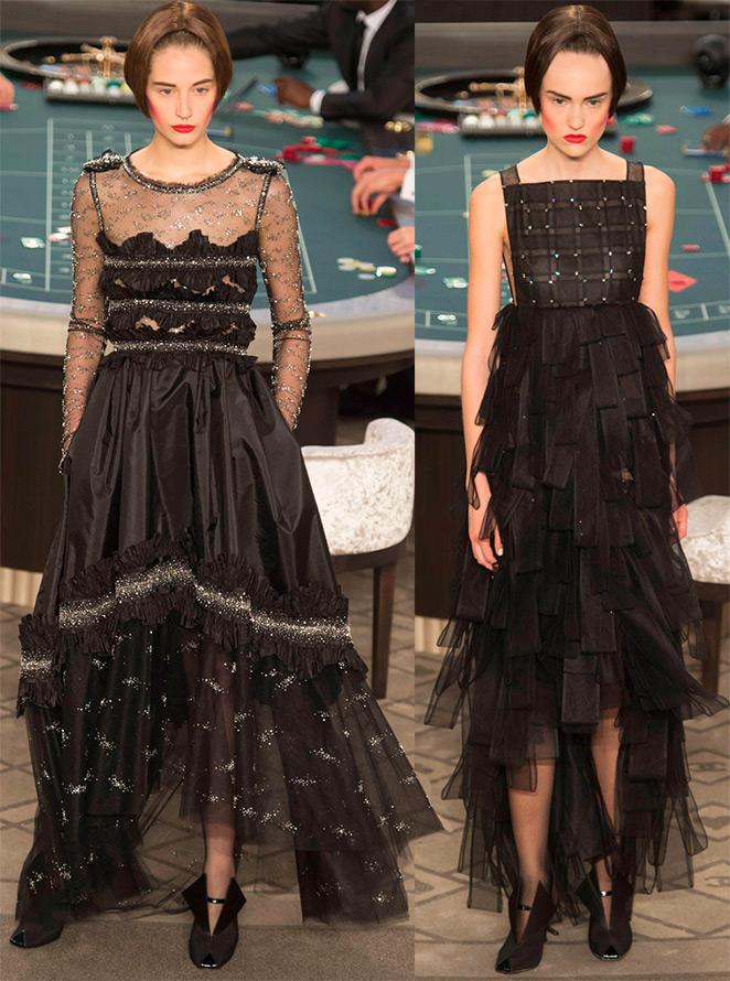 Robe noire et argent