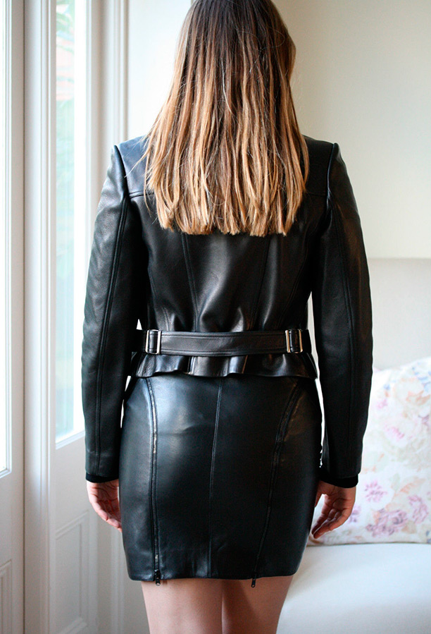 Vestes en cuir à la mode pour les filles