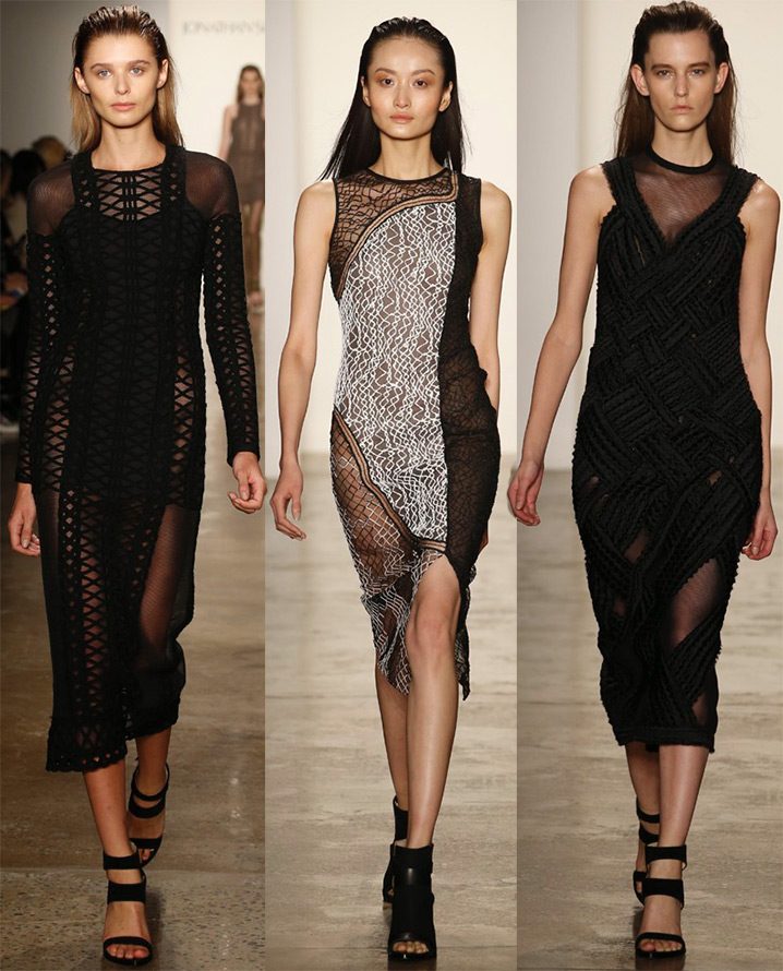 Robes avec empiècements transparents