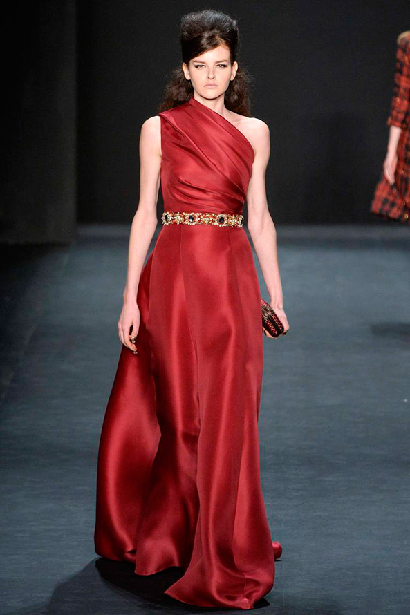 Robe rouge Badgley Mischka