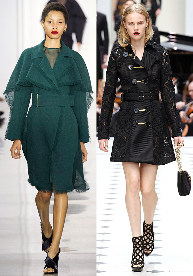 Manteaux à la mode des nouvelles collections