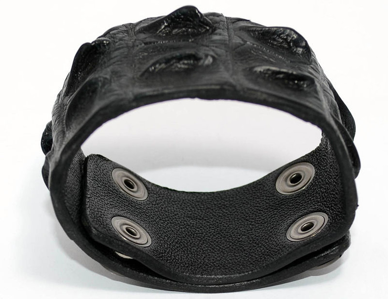 bracelet en cuir de crocodile