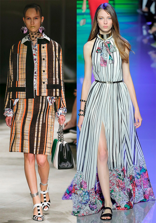 Les rayures dans les collections de mode printemps-été