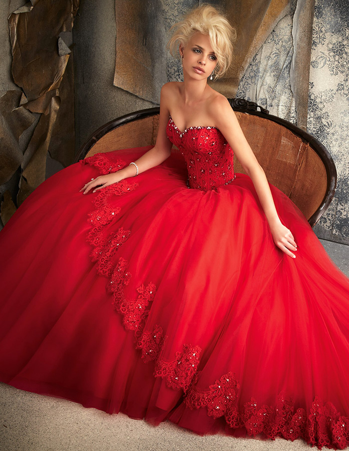Robe de mariée rouge