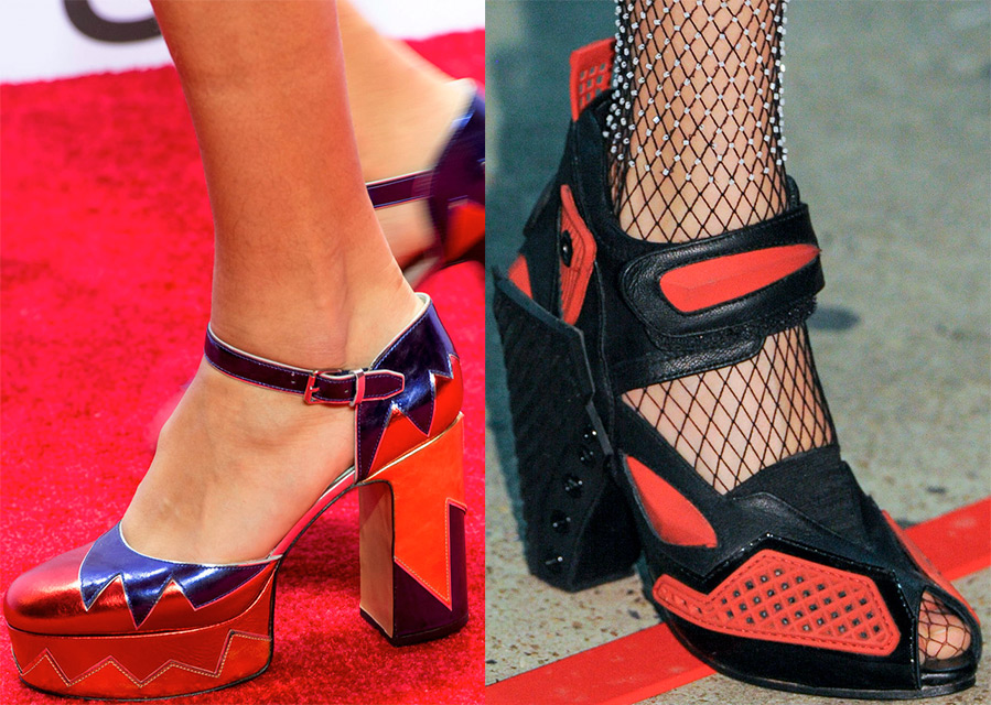 La palette de couleurs des chaussures à la mode