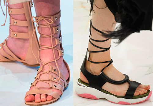 Sandales femme gladiateurs printemps-été 2026