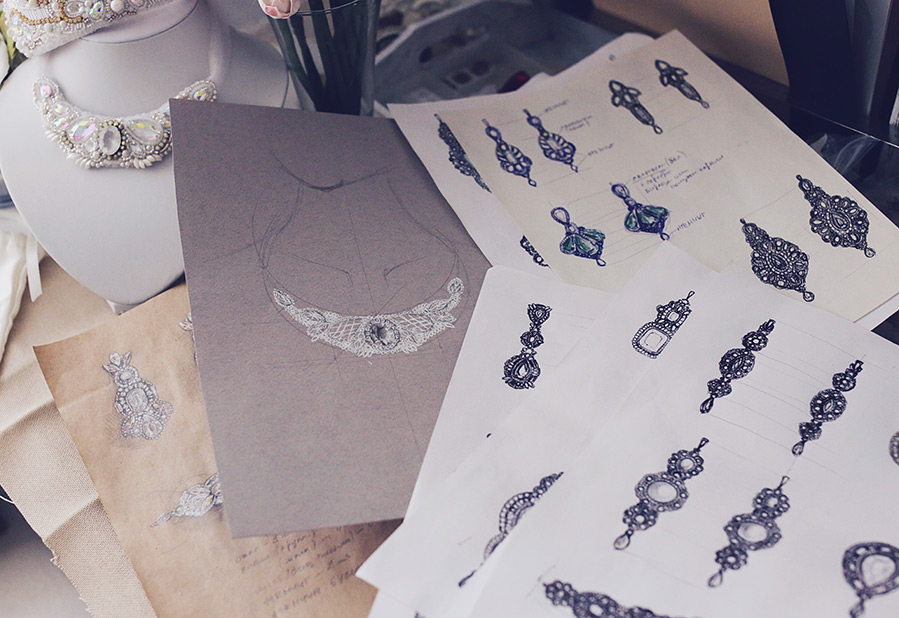 Bijoux faits main de l'auteur Semiletova