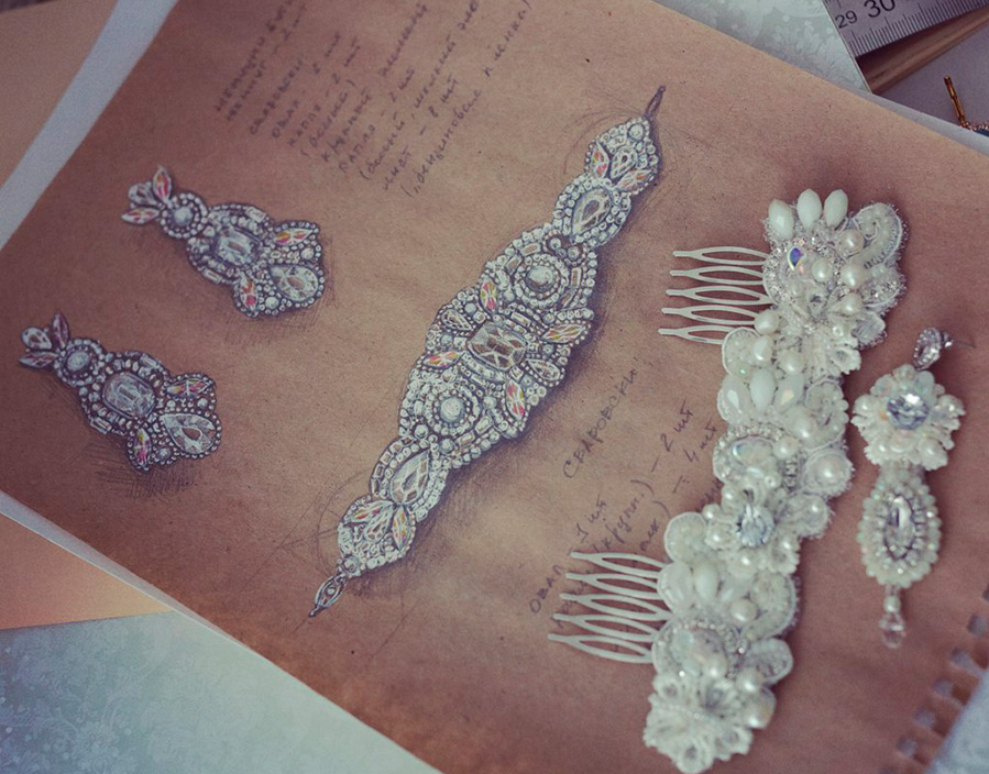 Bijoux faits main de l'auteur Semiletova