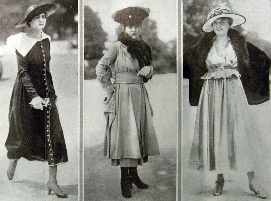 Mode et style de la Première Guerre mondiale 1914 - 1918