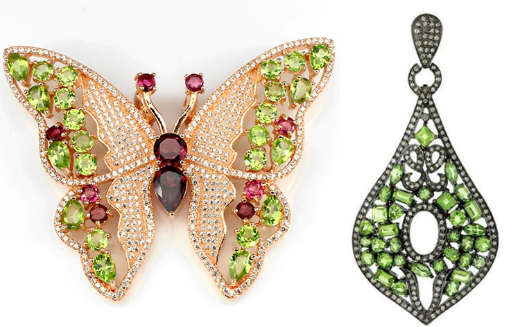 Bijoux en chrysolite