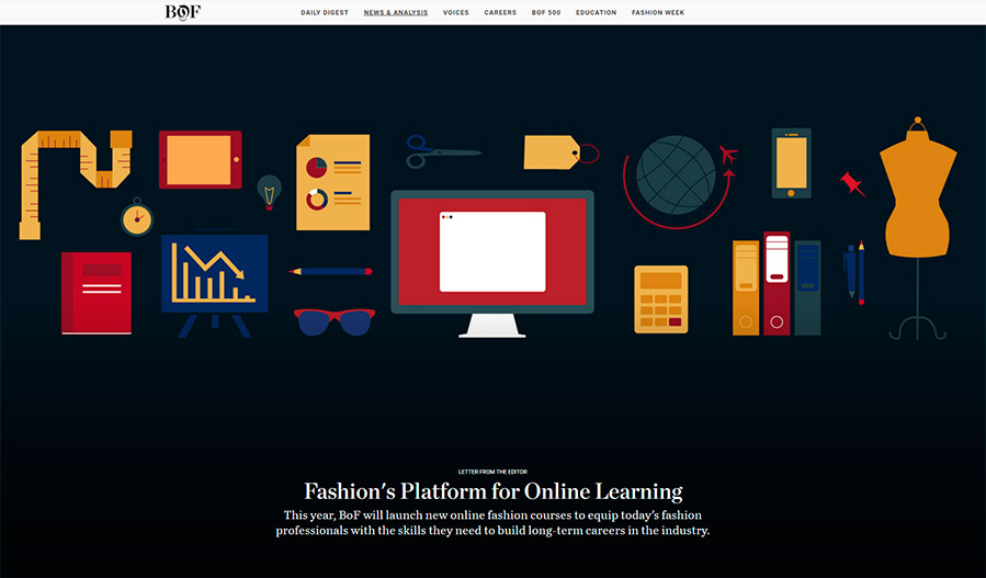 cours pour la formation de spécialistes dans le domaine de la mode