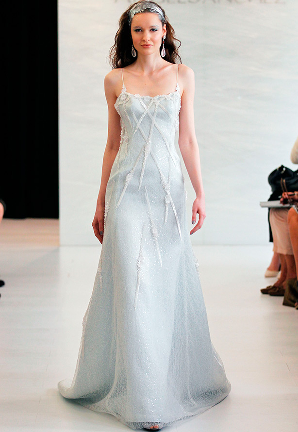 Robe de mariée bleue