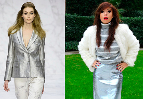 Vêtements et accessoires brillants élégants