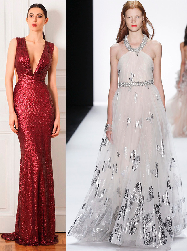 Robes brillantes printemps-été 2026