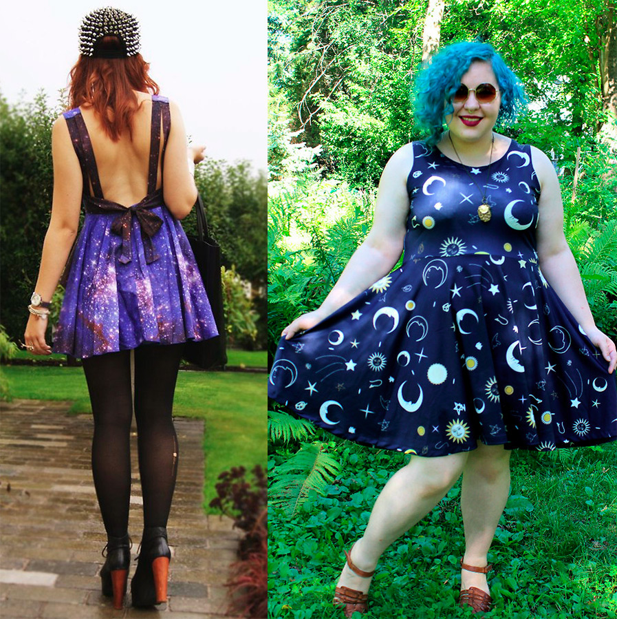 Vêtements avec imprimés spatiaux