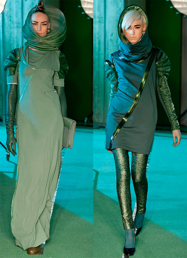 Collection avec des éléments de style spatial