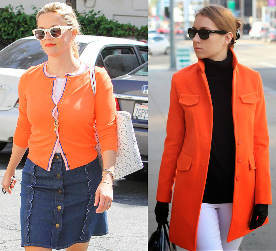 La combinaison des choses orange