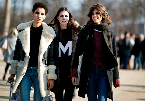 Streetwear de mannequins et top models