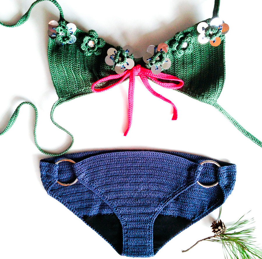 Maillot de bain tricoté