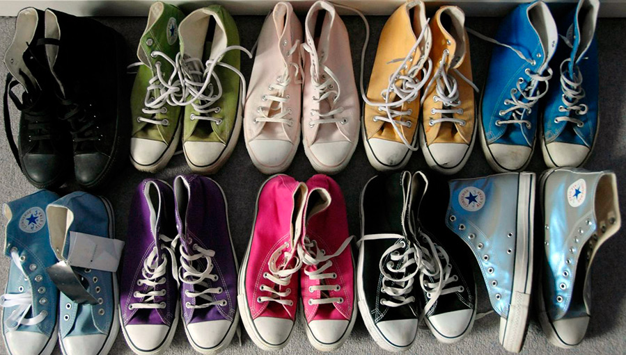 Baskets Converse dans différentes teintes
