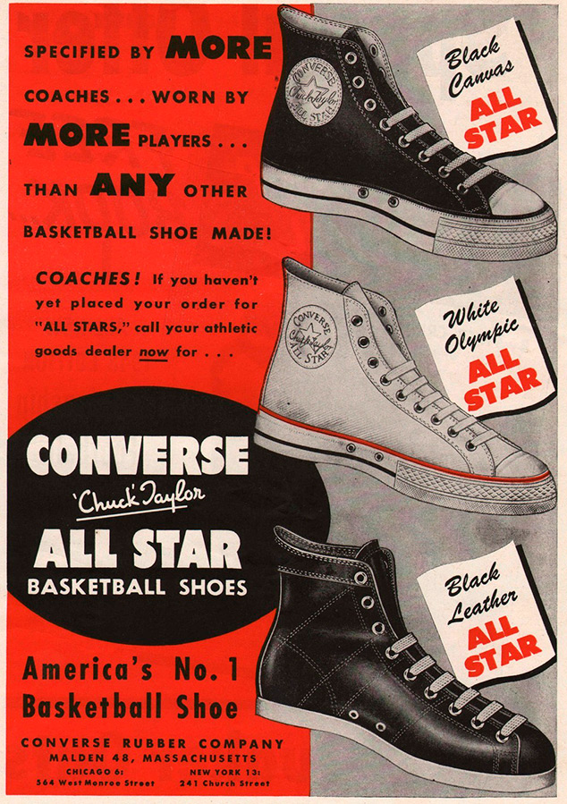 Baskets Converse - histoire