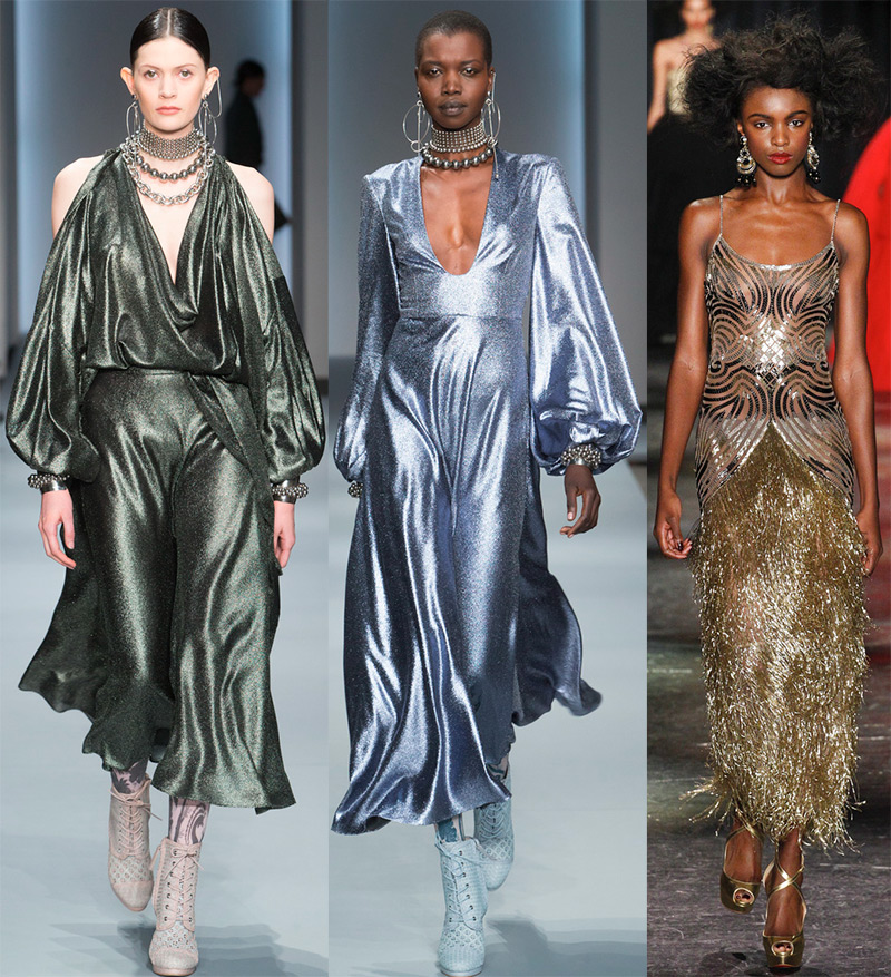 Mode Brillant Automne Hiver Robes