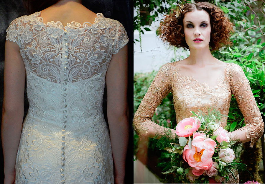 Robe de mariée en guipure