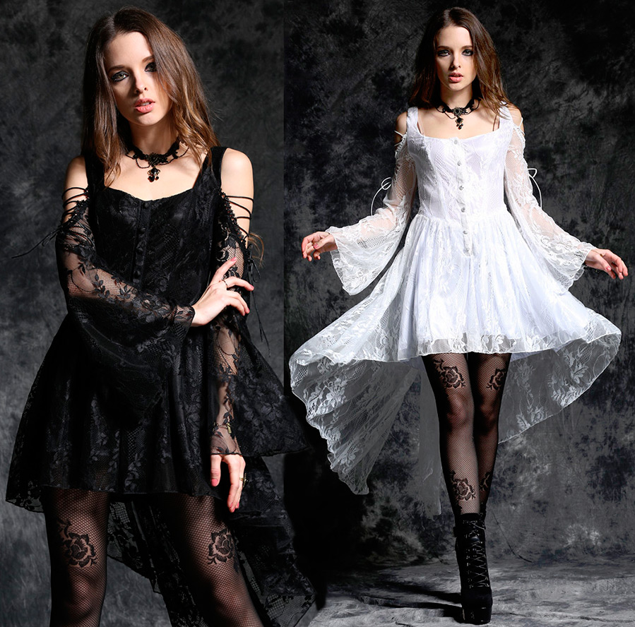 Belles robes en guipure et dentelle dans l'histoire