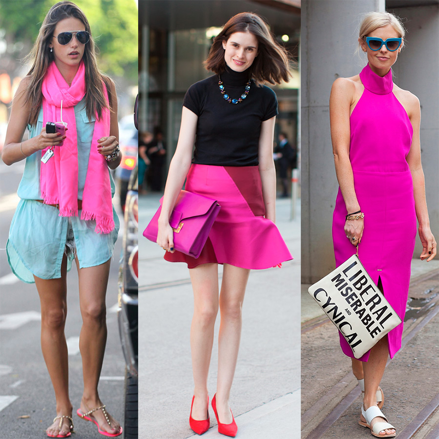 Fuchsia dans les vêtements