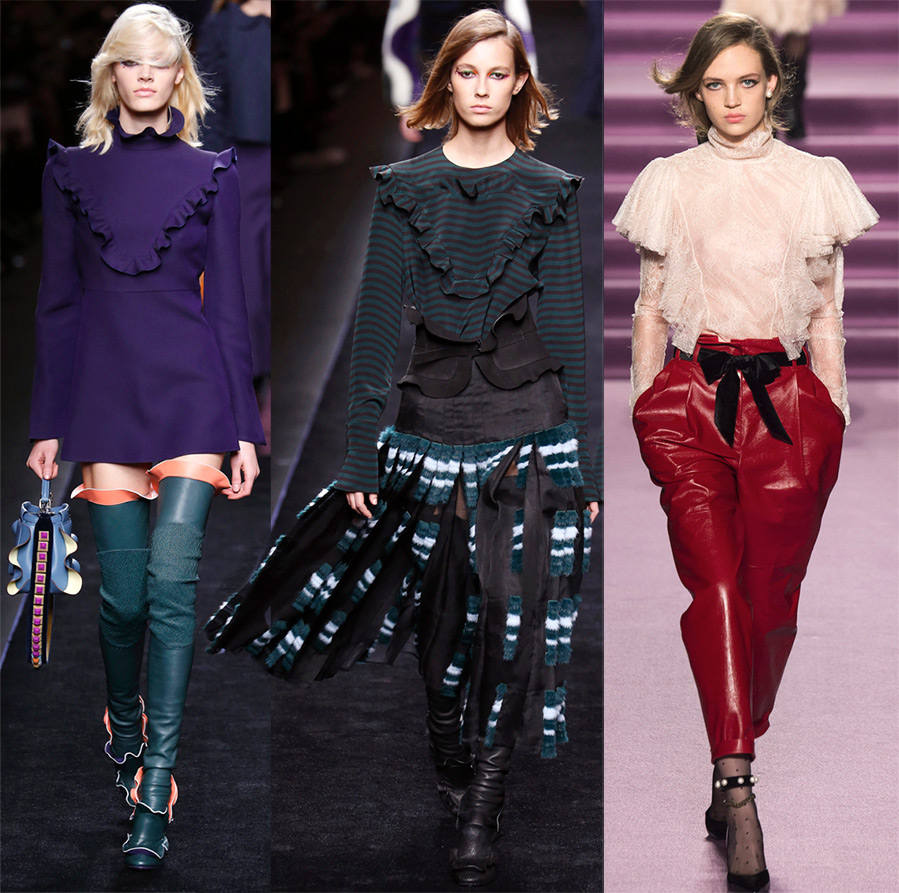 Volants sur les vêtements automne-hiver 2025-2026