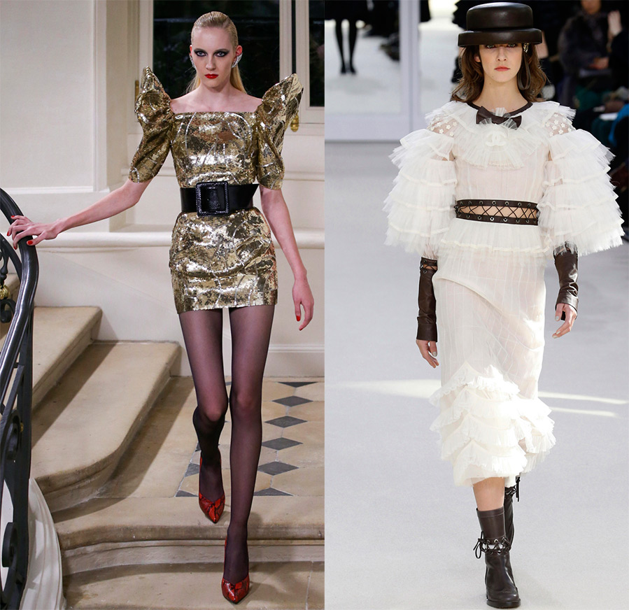 Robes Saint Laurent et Chanel