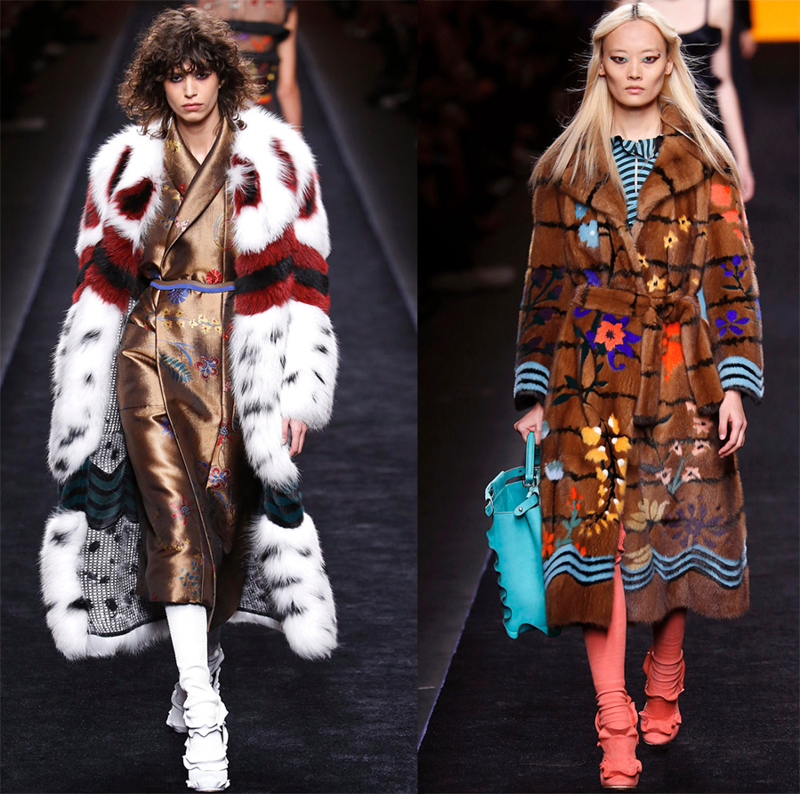 Manteaux de fourrure à la mode Fendi 2025-2026