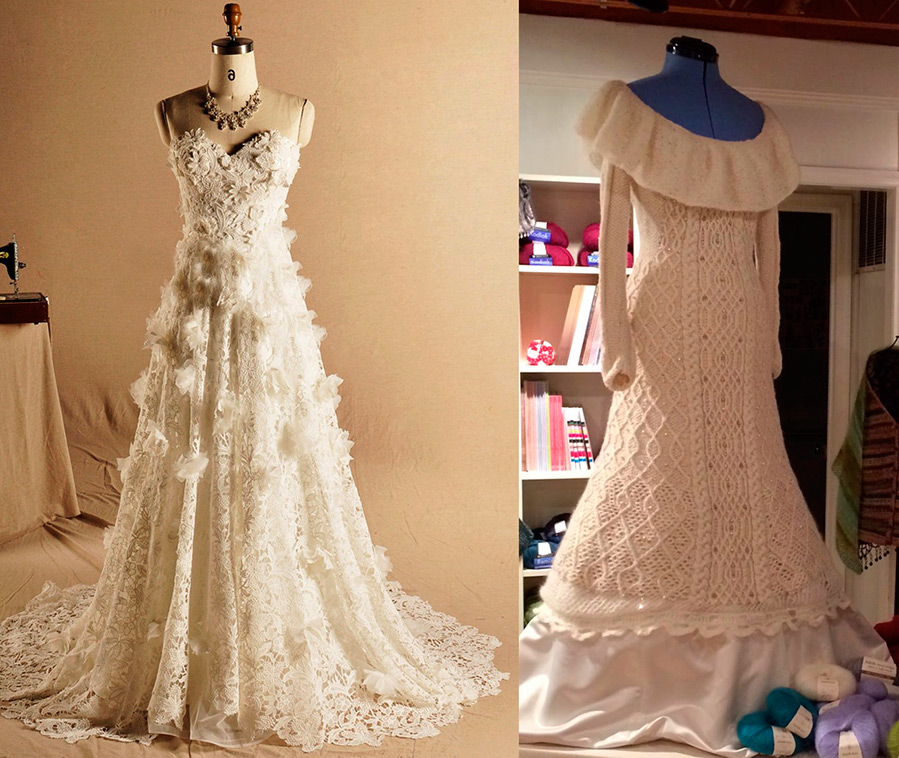 Robes de mariée tricotées
