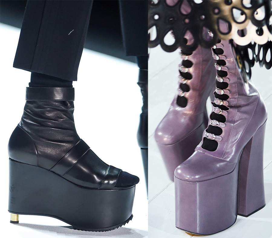 Chaussures à plateforme à la mode