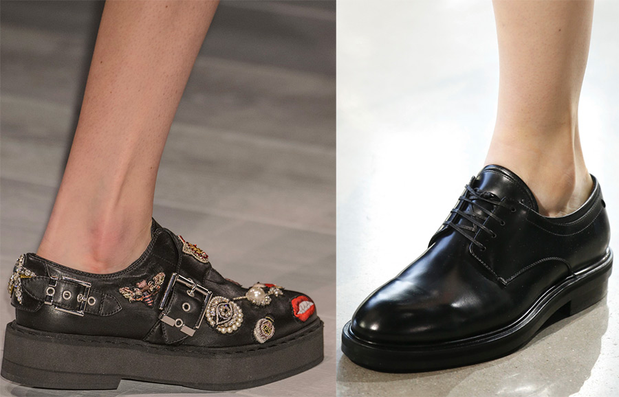 Chaussures pour femmes dans le style des hommes