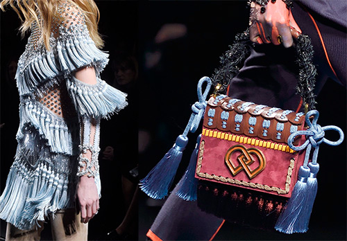 Les pompons dans le décor de la mode et de l'histoire