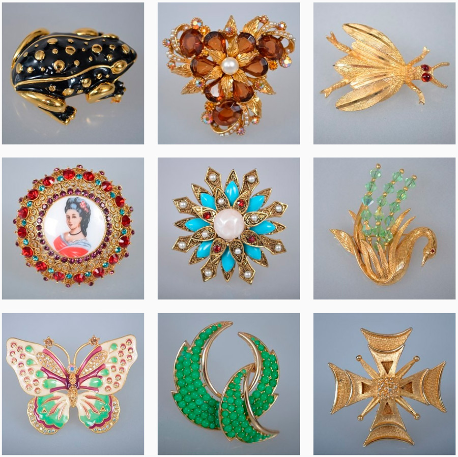 Bijoux vintage - broches
