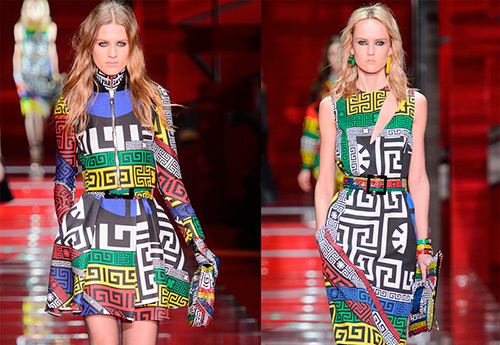 Ornement de méandre grec dans l'histoire et la mode