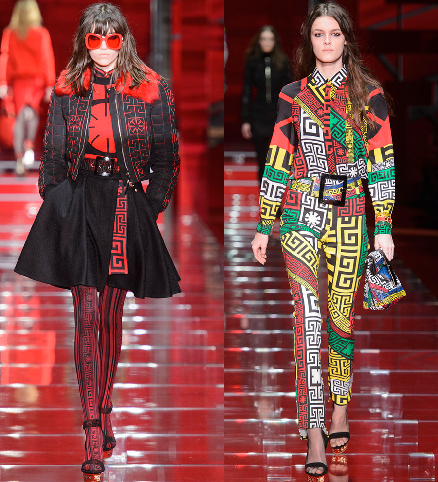 Motif méandre sur vêtements et accessoires