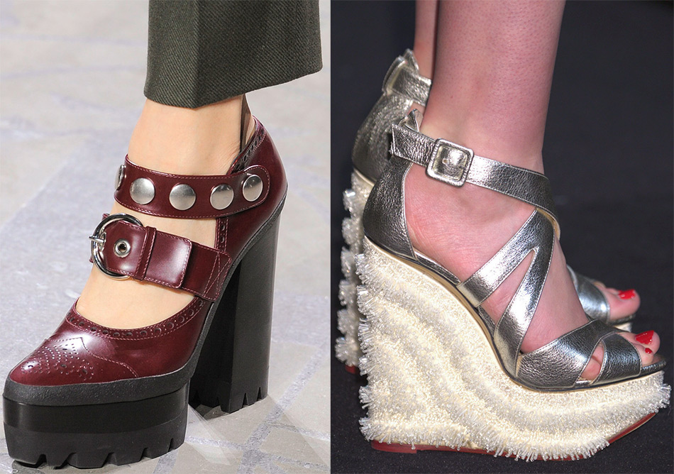 Boucle dans l'histoire et les chaussures pour femmes à la mode avec des boucles