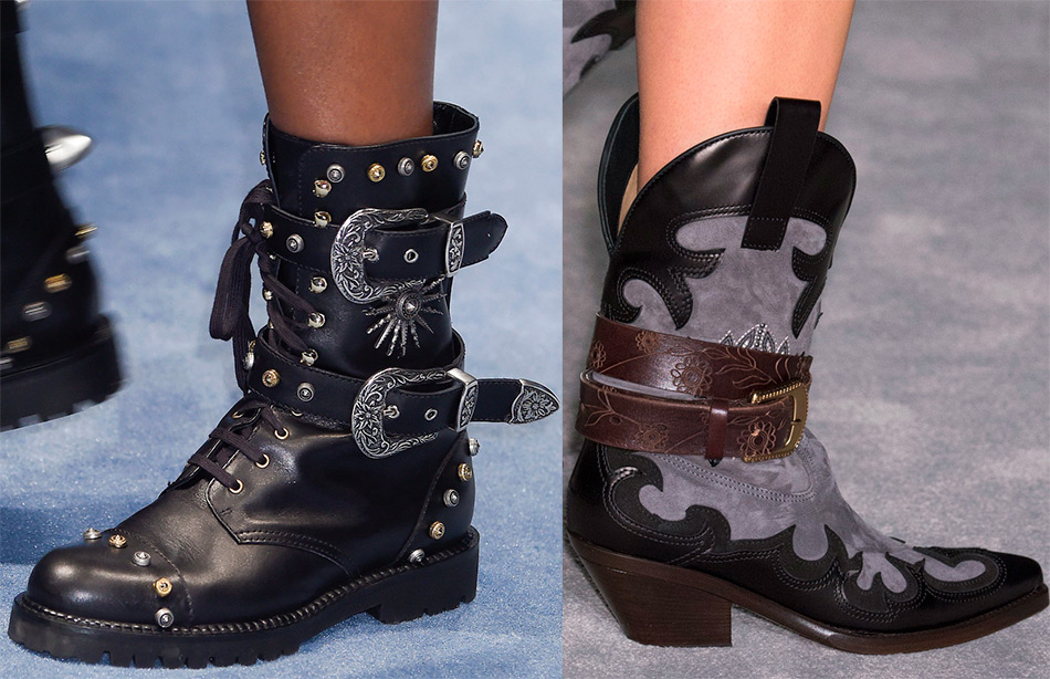 Bottes pour femmes avec boucles
