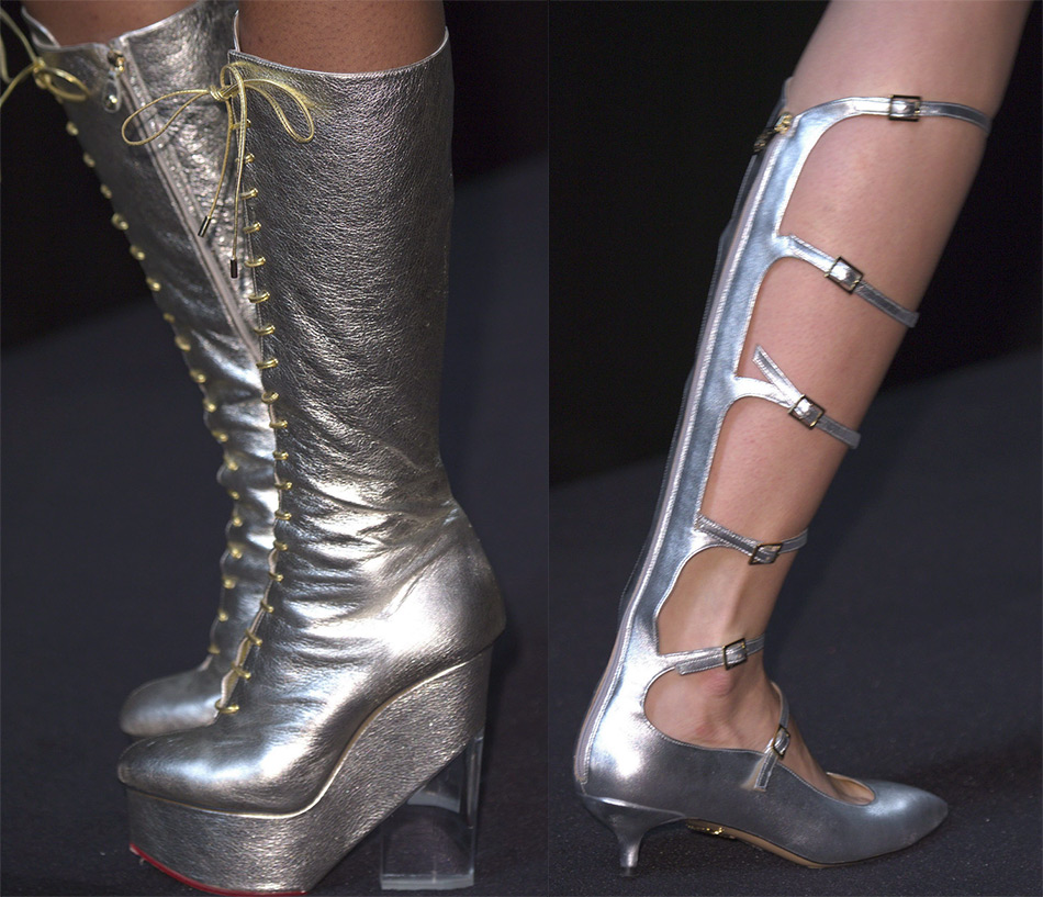 Chaussures Métalliques Brillantes 2025-2026