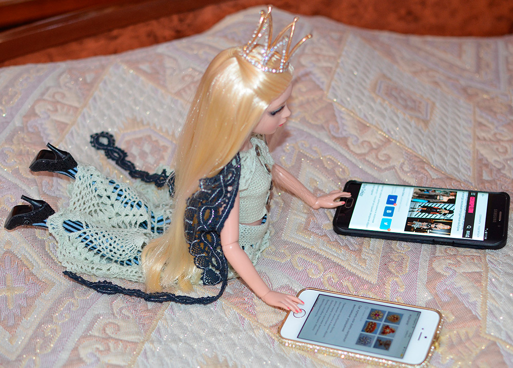 Séance photo de la poupée Masha