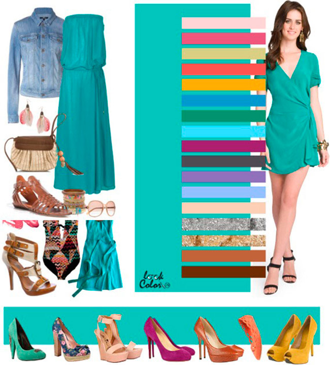 La combinaison de couleurs dans les vêtements pour femmes