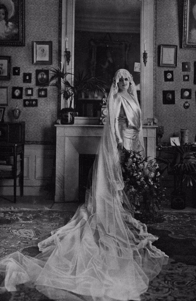 robe de mariée blanche des années 1920